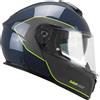 Cgm Casco Moto Modulare P/J CGM 560S MAD PRO SPORT Carbon Blu Gi