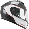 Cgm Casco Moto Modulare P/J CGM 560S MAD PRO SPORT Carbon Bianco
