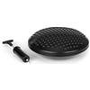 BoarderKING Cuscino propriocettivo per l'Indoorboard, pompa inclusa, cuscino a palla fitness per la schiena, di equilibrio, balance trainer, d'aria, Accessorio, 30 x 5 cm (Ø x H) nero