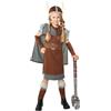 amscan Costume da regina guerriera vichinga per bambine, età 4-6 anni, 9916894