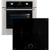 KKT KOLBE Cucina: 60cm Forno da incasso BO8810SS + 60cm Piano Cottura Induzione IH85904FZ | Aria calda | Cassetti telescopici | Timer automatico | 2 volte Vetri per l'isolamento termico | SET8810IH594FZ