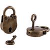 Oumefar Serrature stile antico in lega di zinco a forma di orsetto 3 set lucchetti con chiave vintage Scatola per bagagli piccola Decorazione hardware per la casa