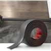 Zayejod Striscia di Transizione per Pavimenti in Laminato Striscia di Soglia Profilo di Transizione Autoadesivo PVC e Vinile, Striscia di Giunzione per Pavimenti (2M,5cm Grano Di Legno Grigio Scuro)
