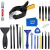MMOBIEL Kit 24 in 1 professionale pinzette e cacciaviti di riparazione ventosa per tablet e smartphone compatibili
