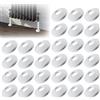 Hohitenz Set da 30 Rosette per Tubi di Riscaldamento Copritubi per Radiatori Rosette bianche per rivestimento tubi di riscaldamento Copritubi in PVC Ø 20 mm Copertura tubi riscaldamento per pavimento