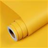 YENHOME Carta da Parati Adesiva Muro Giallo Opaca 40x300cm Carta Adesiva per Mobili Tavolo Gialla Camera da Letto Bambini Pellicola Adesiva per Mobili Armoire Cassetti Scrivania Lavabile