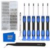MMOBIEL Kit da 1010 pezzi per riparazioni occhiali professionale con viti, cacciaviti di precisione e pinzetta a punta curva di acciaio inossidabile, occhiali da sole e riparazione orologi