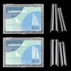 LIONVISON 480 punte per unghie quadrate lunghe e trasparenti: 240 punte per unghie senza curva a C, 240 unghie a bara, extra lunghe, quadrate, dritte, mezze punte finte, senza traccia, per unghie acriliche per