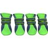 Vibrant Fellow Vibrante Fellow Paw Protector Dog Boots Traspiranti Antiscivolo con Cinghie Riflettenti Set di 4 (Medio - Larghezza Suola Interna 1,89 Pollici, Verde Brillante)