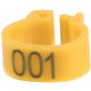Pssopp Anelli per zampe per uccelli - Fasce multicolori per uccelli - Set Anelli a clip numerati in plastica - Dimensioni 8 mm per piccione e avicoli
