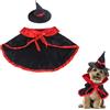 HYRKOTW Mantello da Vampiro per Cane Gatto, Costume Animali Halloween, Abbigliamento Pet, Tessuto, Multicolore, M