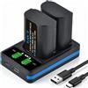 TAVT 2pcs 2600mAh DMW-BLK22 Batteria e Caricabatterie per Panasonic Lumix DC-S5, S5 II, S5 IIX, S9, GH6, G9, DC-G9 II, GH5 II