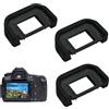 Zerquell 3 Pezzi Oculari Fotocamera per Canon, Mirino Oculare Sostituzione EF, Conchiglia Oculare per Fotocamera Canon EOS 300D 350D 400D 450D 500D 550D 600D 1000D 700D 100D Canon Digital Rebel Xsi Xti XS
