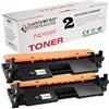 universo cartuccia® 17X CF217X CRG047H Toner Compatibile Con HP LaserJet Pro M102 M102A M102W M130NW M130 M130A M130FN M130FW (2 CF217X)