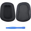 MMOBIEL Cuscinetti Auricolari di Ricambio per G35, G230, G231, G233, G332, G430, G431, G432, G433, G533, G633, G633S, G635, G930, G933, G933S, G935 Cuffie di MMOBIEL - Mesh Fabric Cuscinetti Cuffie - Nero