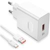 iMangoo 66W per Super-charge Caricabatterie per Honor Magic7 Lite 200/400 Lite X9d X6b X8b,66W Caricatore Rapido con 6A Cavo USB C 1M USB C Adattatore di alimentazione per Honor 400 90 X8c Pad X8a X9a