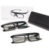 AWOL VISION DLP Link 3D Glasses, occhiali ricaricabili con otturatore attivo compatibili con AWOL VISION LTV-2500, LTV-3500, Vanish TV e altri proiettori DLP-Link 3D (Nero 2PCS)