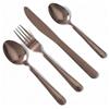 HOME DECO FACTORY, KA0532, Set di Posate in Acciaio Inossidabile da 16 Pezzi, Elegante Design in Rame e Arancione, Ideale per Tutti i Tuoi pasti, di Facile Manutenzione, Arancione