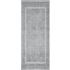 Barbara Becker Zerbino Square, lavabile, per ingresso, porta dell'appartamento, zerbino argento, 67 x 170 cm