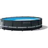 INTEX DEVELOPMENT COMPANY LTD Piscina Intex Ultra XTR Frame 488x122 cm rotonda, struttura acciaio, pompa a sabbia e scaletta doppia inclusa
