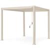 BIZZOTTO ANDREA SPA Bizzotto, Pergola Ocean Seta, 3x3 m, Alluminio, Lame Orientabili, 300x300x250 cm