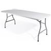 BIACCHI ETTORE SRL VerdeLook, Tavolo Pieghevole, Acciaio Verniciato, Piano HDPE, Portata 200 kg, 92x76 cm