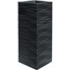 NICOLI S.R.L. Vaso Divo Elegance antracite, vaso moderno Nicoli, vaso alto 75 cm, fioriera design, vaso per interni ed esterni