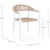 BIZZOTTO ANDREA SPA POLTRONA JANDIA BIANCO/BEIGE