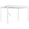 BIZZOTTO ANDREA SPA Bizzotto, Pergola Ocean, 3x4 m, Bianco, Alluminio, Tetto Lamellare Orientabile, 300x400x250 cm