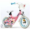 SAL. MAR. S.R.L. Bici Jade 12 pollici, con rotelline stabilizzatrici, telaio acciaio, ruote a raggi, bici bambina, bici sicura, colorata