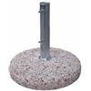 GIULIETTO S.R.L. Base Ombrellone Cemento Kg55, Tubo Ø50, Cemento e Acciaio Zincato (base non inclusa)