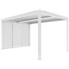 BIACCHI ETTORE SRL Pannello persiana bianco pergola 3mt, pannello scorrevole doghe richiudibili, pannello laterale ATENA 100 120