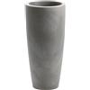 NICOLI S.R.L. Vaso Talos Matt Cenere 33 cm x H70 cm - Design Moderno