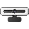 Pinafresa Webcam Full HD 4K per computer portatile, messa a fuoco automatica, trasmissione in diretta, webcam flessibile per computer PC, webcam con microfono