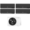 Junkers Bosch Condizionatore Quadri Split Bosch CLIMATE 7000i Black 7+7+7+15 con 5000M 82/4 E R-32 Wi-Fi Integrato