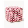Westwing Collection Pouf da esterno con motivo intrecciato Yamir -