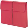 Smead Expanding wallet con elastico di chiusura, Letter size, 5,1 cm expansion 10 per Box Elastic Closure/Red