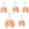 TUKA-i-AKUT TUKA [5 paia] naturale legno Tendiscarpe unisex con molla a spirale, forma per calzature, Allarga scarpe di vero legno, alberi di scarpe, Taglia 41 - Taglia 42, TKB6001-5x-41