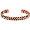 Touchstone Bracciale in Rame in Stile Tibetano. Forgiato a Mano con Rame Massiccio e di Alto Spessore. Bracciale Gioiello per Donna e Uomo.
