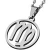 ZENSE - Collana zodiaco da uomo, diametro 2 cm, con catena