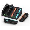 MMOBIEL Base di Ricarica per Nintendo Switch 2 di MMOBIEL - Stazione Compatta per 4 Joy-Con Controller (2 Set) con Indicatori LED, 4 Slot Giochi - Dock Ricarica e Organizzatore per NS2 Accessori