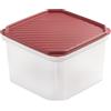 TATAY Contenitore Alimenti Top Flex 2,9 L 18,5x18,5x12,2 cm Senza BPA | Contenitore Alimenti Cucina | Chiusura Ermetica | Adatto alla Lavastoviglie | Adatto al Microonde | Adatto al Freezer, Rosso