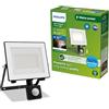 PHILIPS Lois, Proiettore UltraEfficient per Esternoi, con Sensore di Movimento, 14 W, 3000 K, Antracite