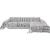 ShowyLive Coperta per Divano Set di 2 Copridivano per Divano ad Angolo Copridivano a Forma di L 3 Posti + 3 Posti, Copridivano in Ciniglia 450 g/m², 180 * 300 CM, Grigio Chiaro Boemo