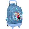 safta FROZEN - Zaino grande con ruote, compatto, rimovibile, ideale per bambini di diverse età, comodo e versatile, qualità e resistenza, 33 x 22 x 45 cm