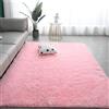 VanderHOME Tappeti tie-dye in colore puro, senza spargimento e senza sbiadimento, tappeto morbido e soffice per camera da letto e soggiorno Rosa puro 180x200 cm