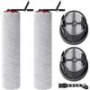 Fixbetter Spazzole a Rullo e Filtro HEPA Ricambi per Mova X4 Pro / X4 Plus Aspirapolvere Lavapavimenti Senza Fili (2 Spazzole a Rullo + 2 Filtri HEPA + 1 Spazzola di Pulizia)