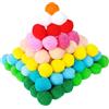 REJOECE 250 Pezzi 3cm Pon Pon Colorati, Grande Pon Pon, Pompon, Ponpon Colorati per Lavoretti, Artigianato Diy CréAtif, Adulti e Animali Domestici, 15 Colori