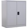 Vinsetto Armadietto Mobile Ripiano Regolabile Chiusura di Sicurezza per Casa Ufficio Garage Acciaio 80x40x92.5cm Grigio|Aosom