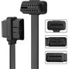 TIENFOKOTA Cavo di prolunga OBDII Slim, cavo di prolunga e splitter OBD2 a 16 pin, cavo adattatore diagnostico OBDII universale, strumento diagnostico universale 12 V